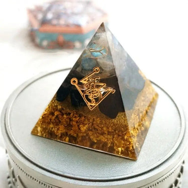 Cleansing Black Obsidian Orgonite Pyramid-Your Soul Place